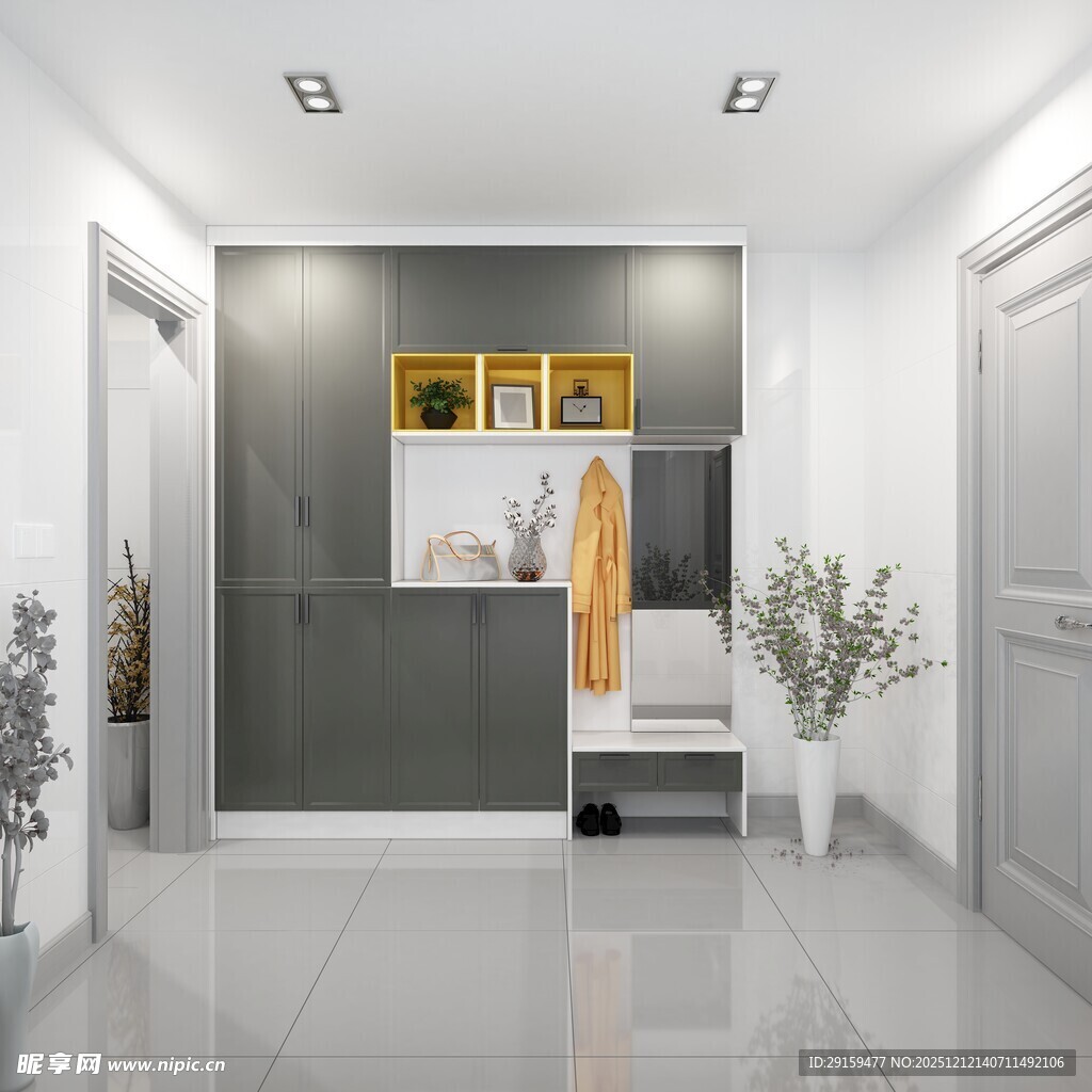 现代简约风格入户玄关设计