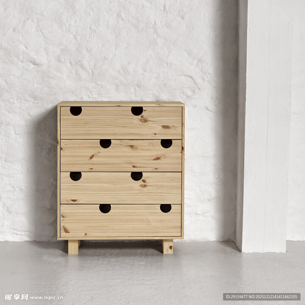 简约木质抽屉柜温馨实用