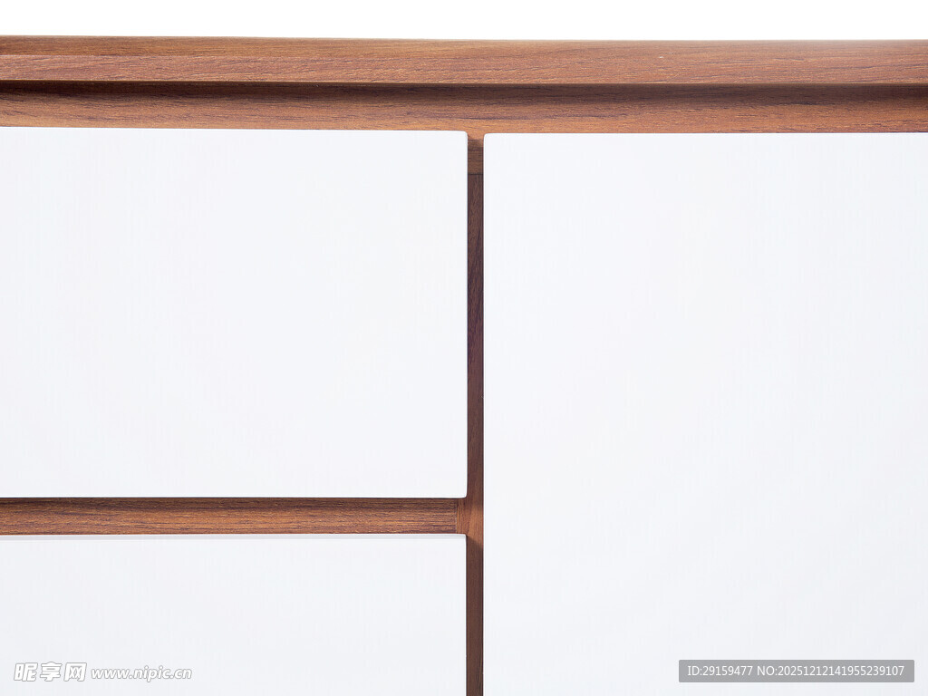 简约白色木质抽屉设计