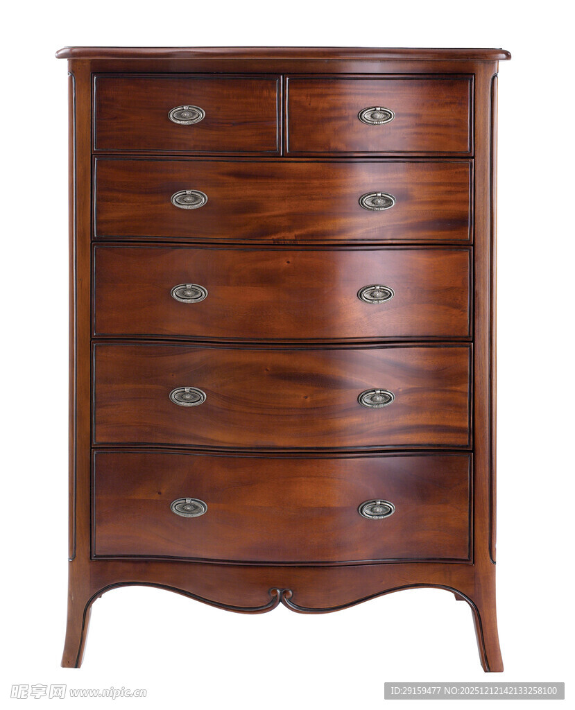 古典风格木质五斗柜