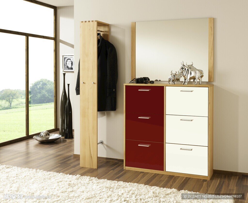 现代简约风格衣帽柜组合