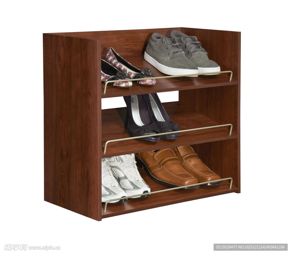 木质多层实用鞋架展示