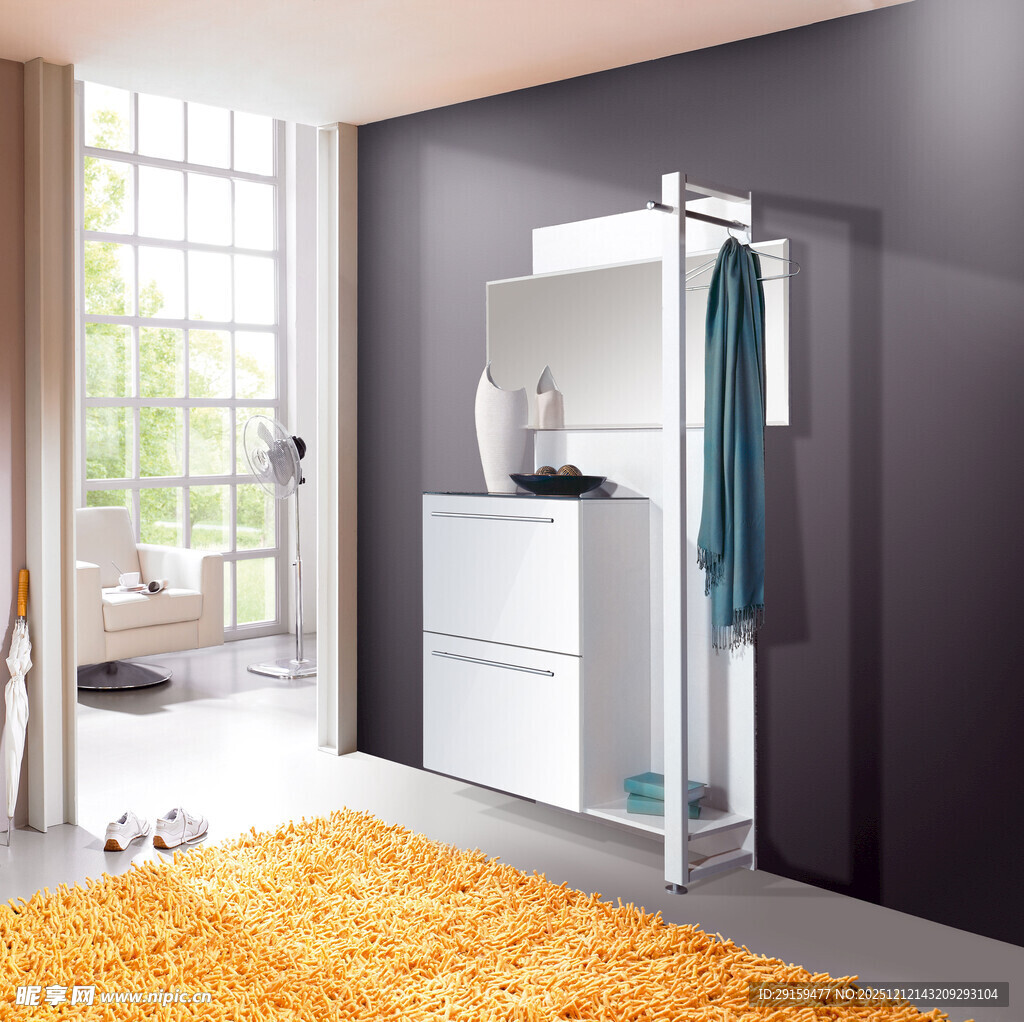 现代简约风格的入户玄关柜