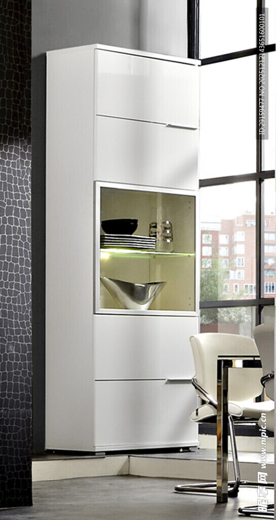 现代简约风格白色橱柜