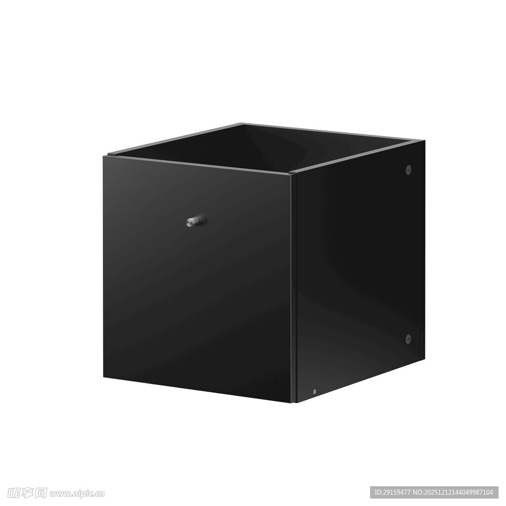 黑色方形收纳盒