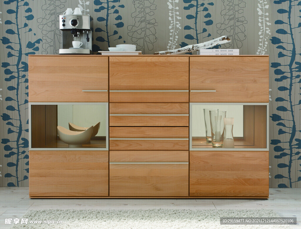 木质储物柜简约家居风