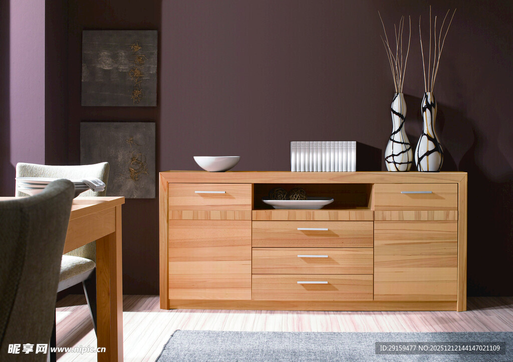 现代简约风格木质电视柜