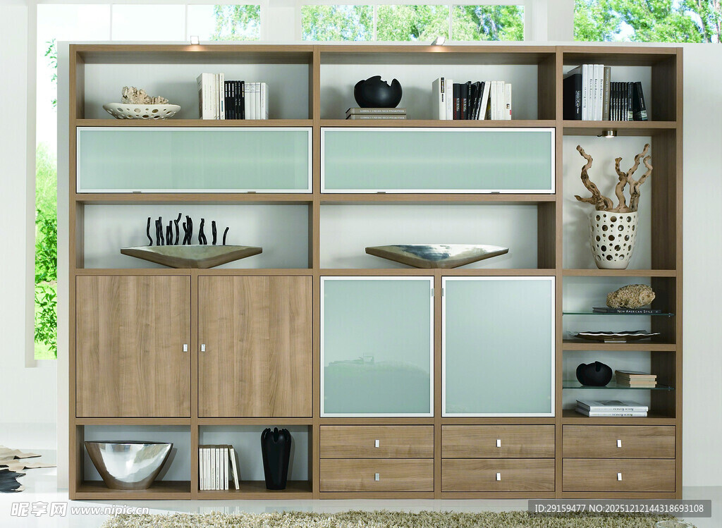 现代简约风格木质储物柜