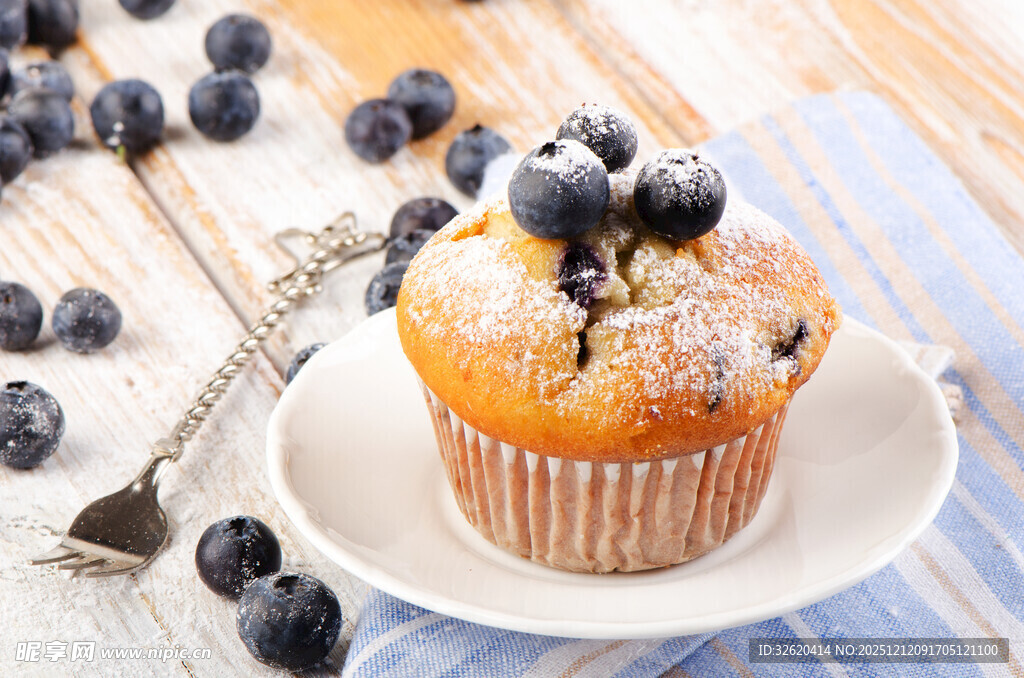 蓝莓松饼