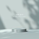 简约圆形展示台背景素材