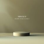 简约圆形展示台背景图