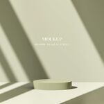 简约米色展示台光影效果