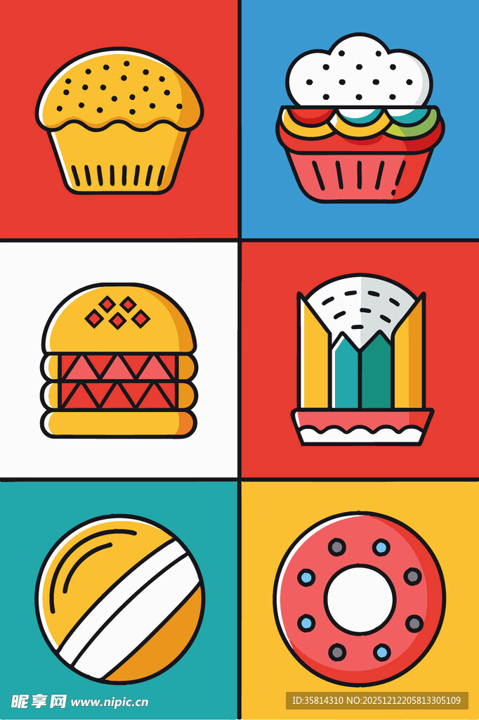 多彩美味的各式糕点