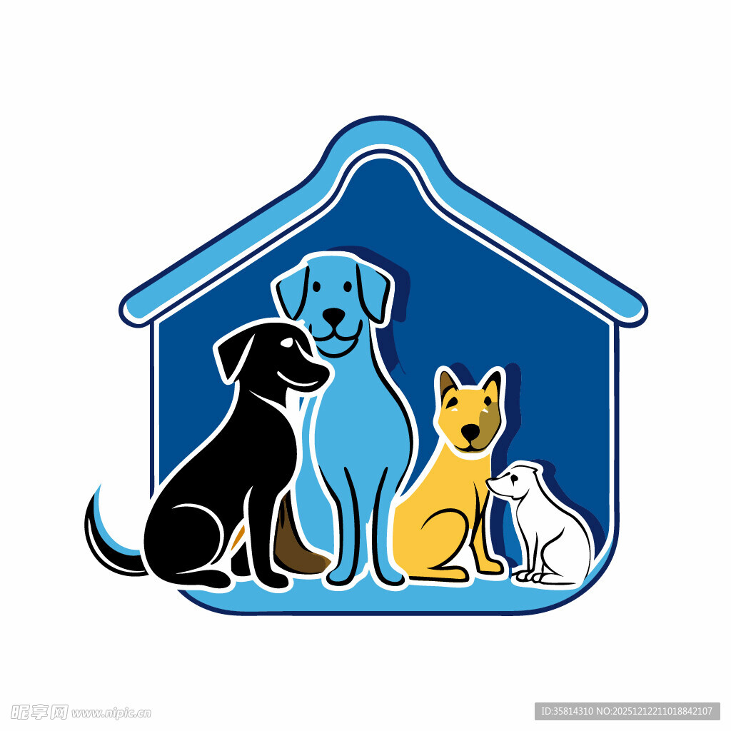 可爱宠物齐聚小房子