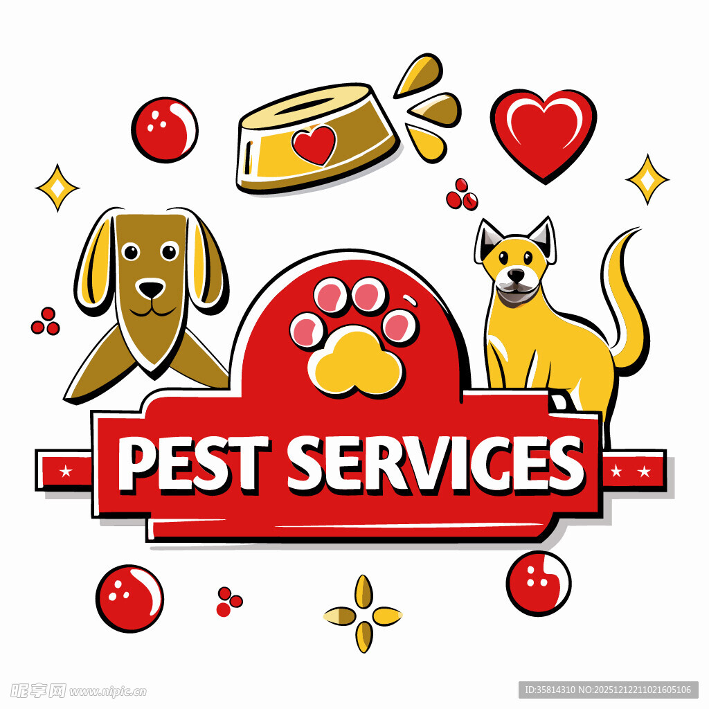 宠物害虫防治服务标志