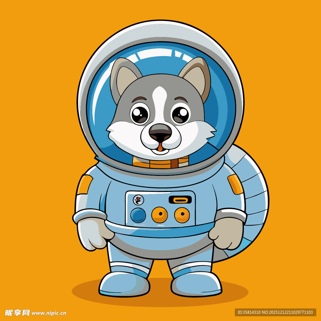 宇航服哈士奇