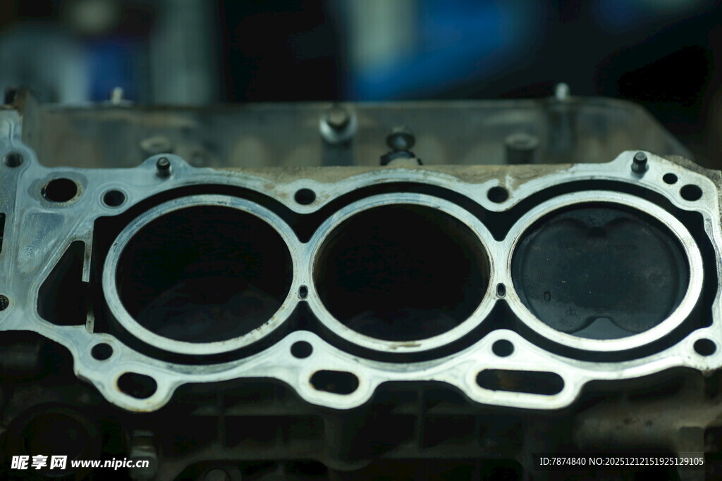 汽车发动机缸垫特写