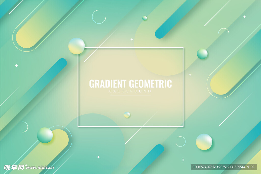 清新渐变背景模板设计