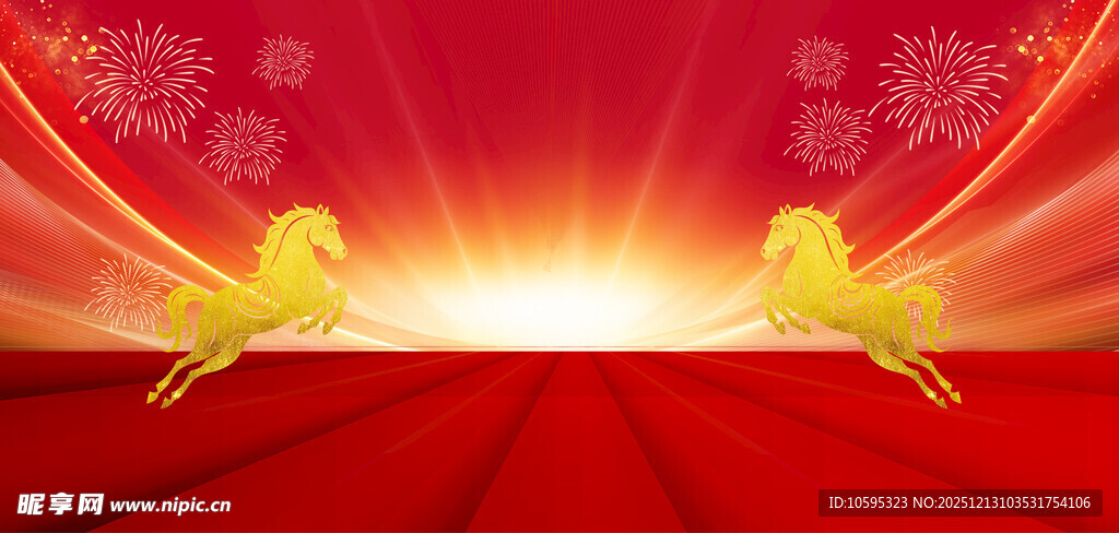 红色马年背景