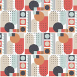 几何图案拼接抽象背景图