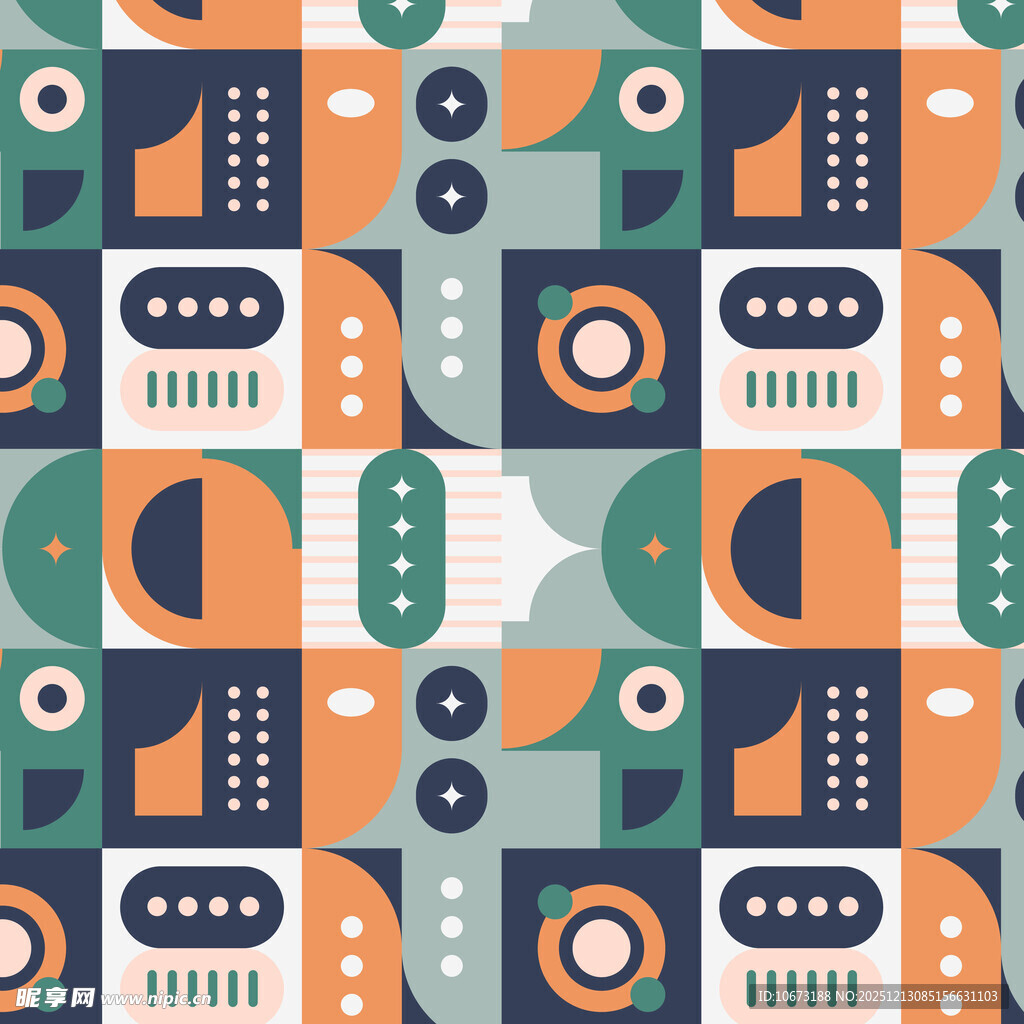 复古风格音乐元素图案