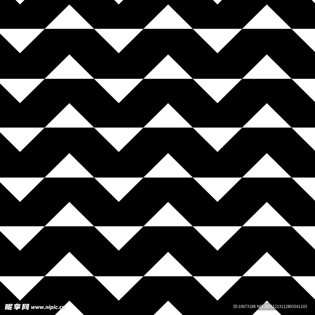 黑白锯齿几何图案纹理