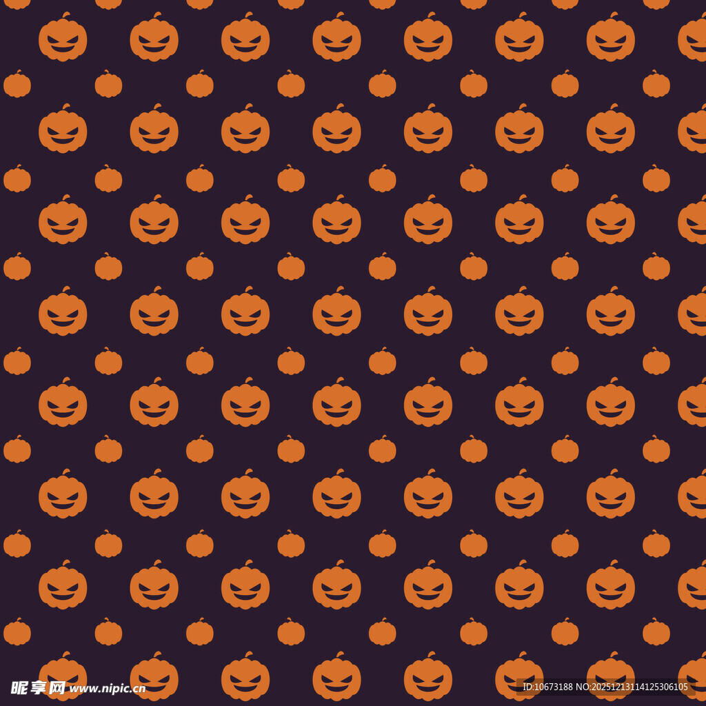 南瓜图案深色背景纹理