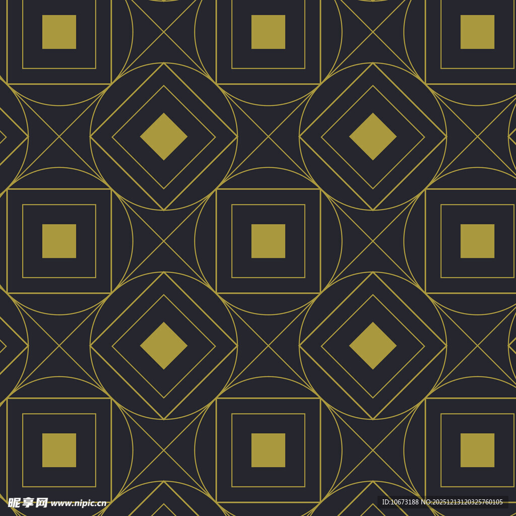 几何黑金图案背景纹理