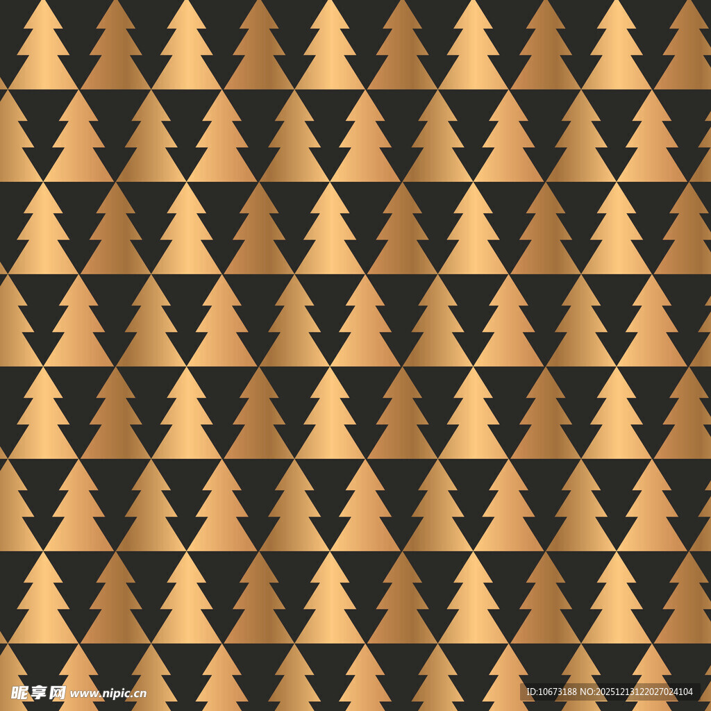 金色松树图案背景纹理