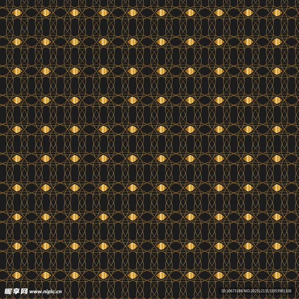 黑色底金色点状纹理图案