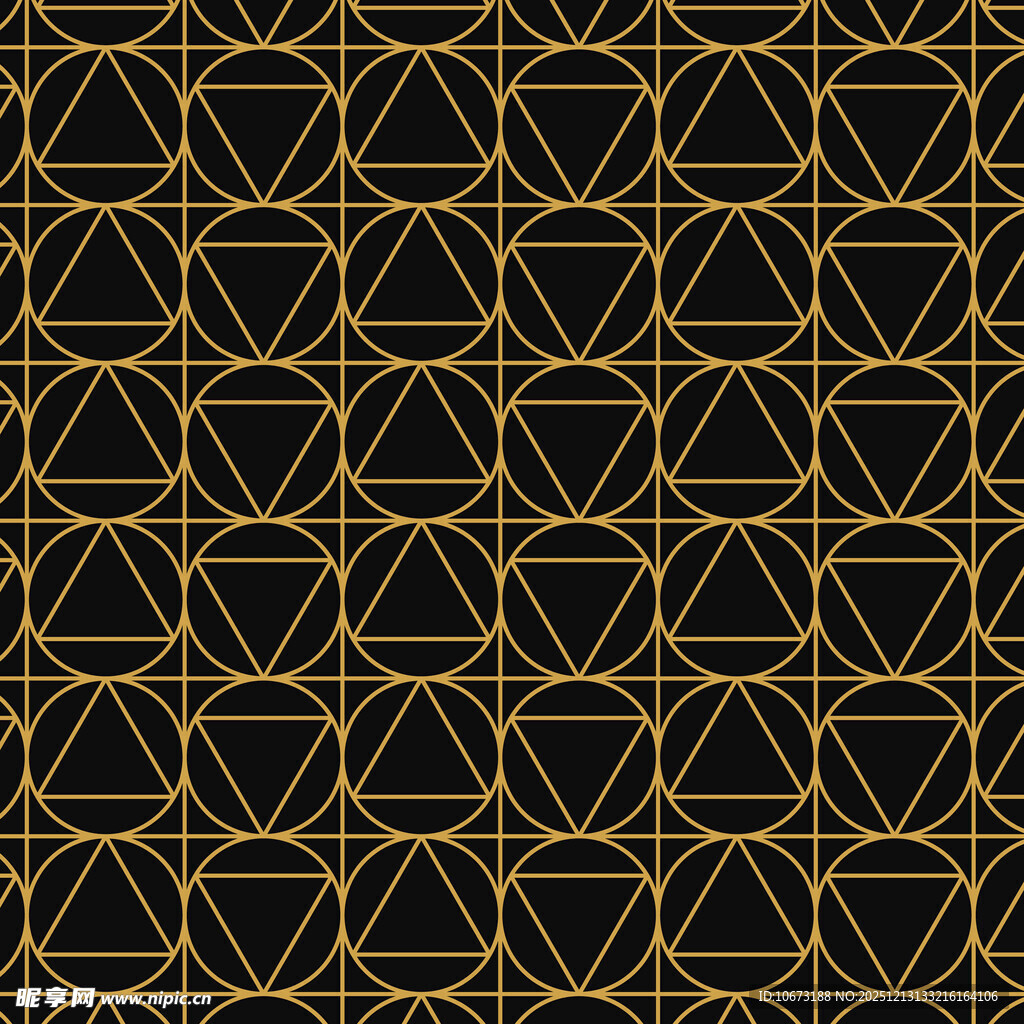 黑金几何图案背景纹理