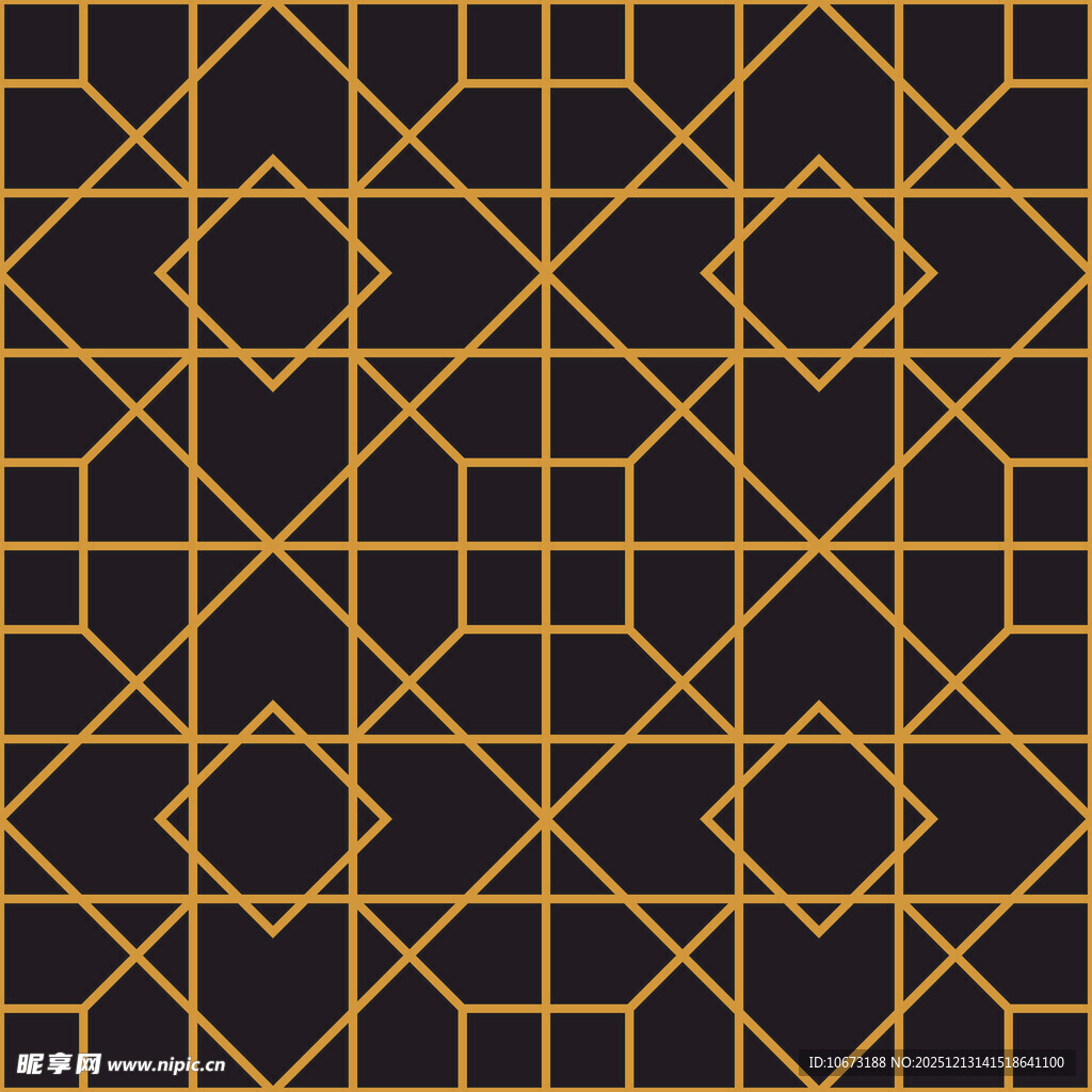 黑金几何图案装饰纹理