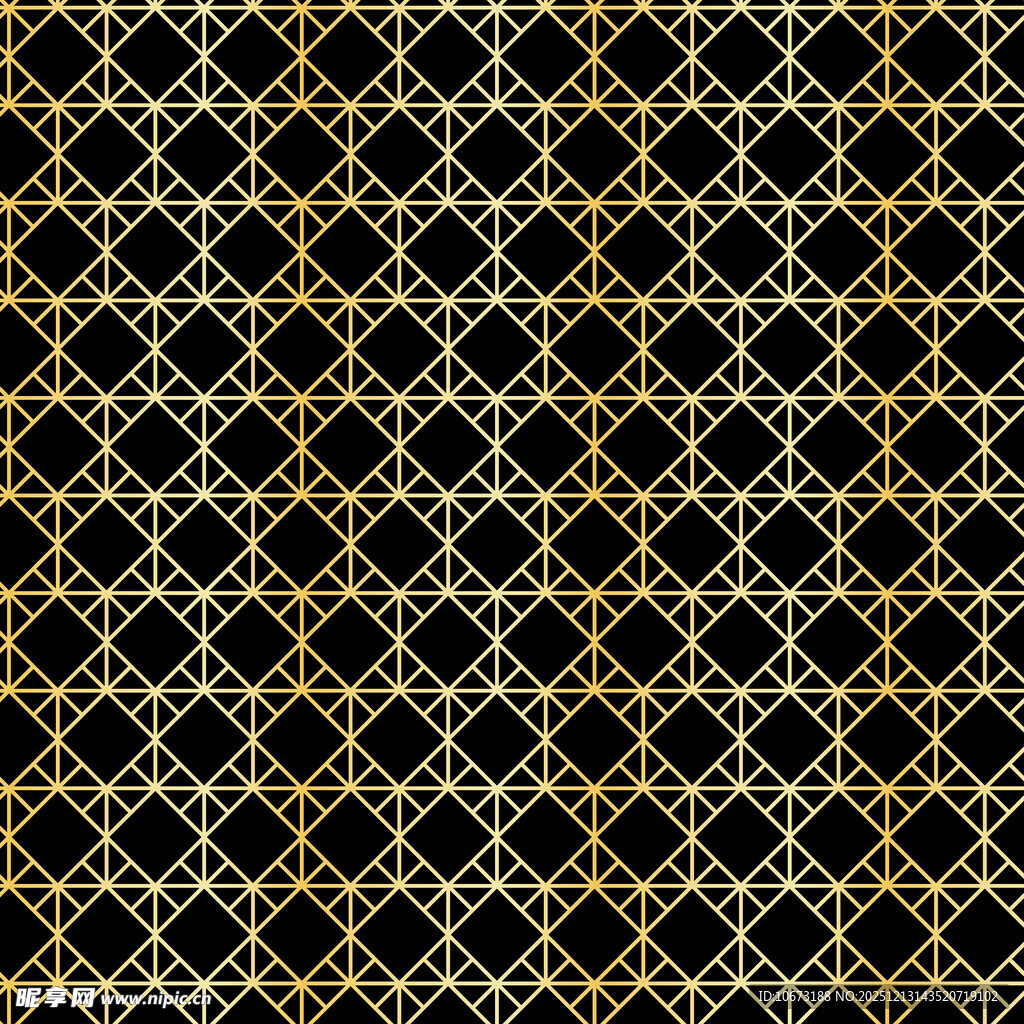 黑金几何网格图案纹理