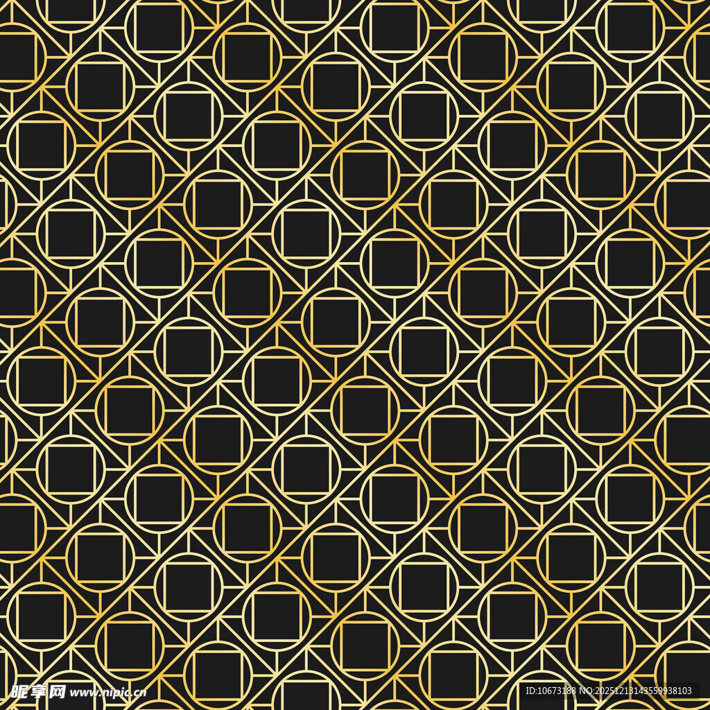 几何金色网格图案纹理