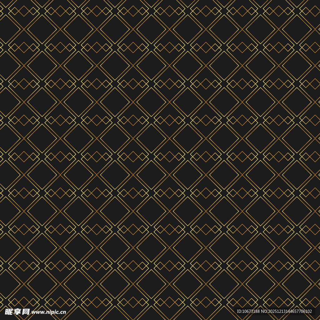 黑金几何图案背景纹理