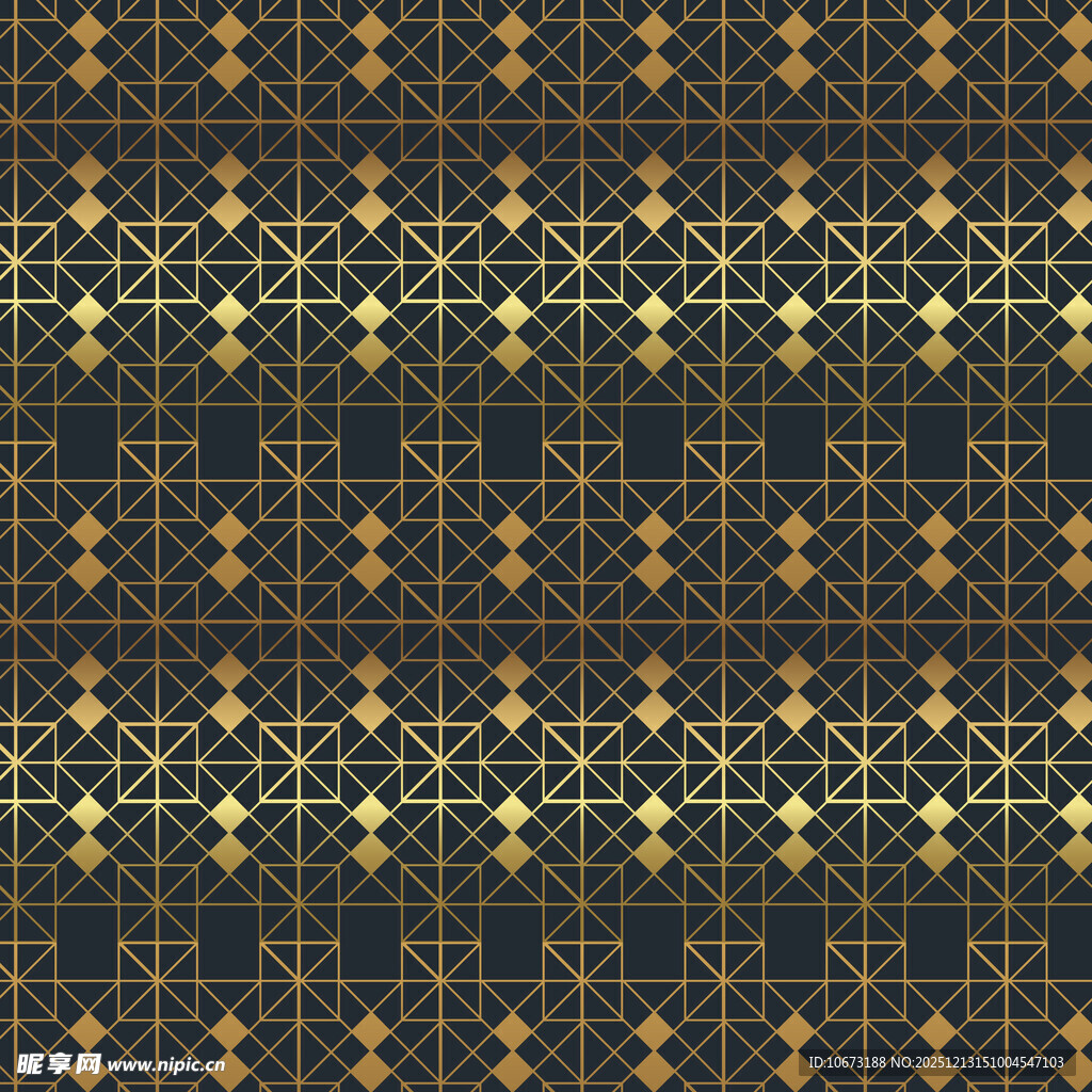 黑金几何花纹图案背景