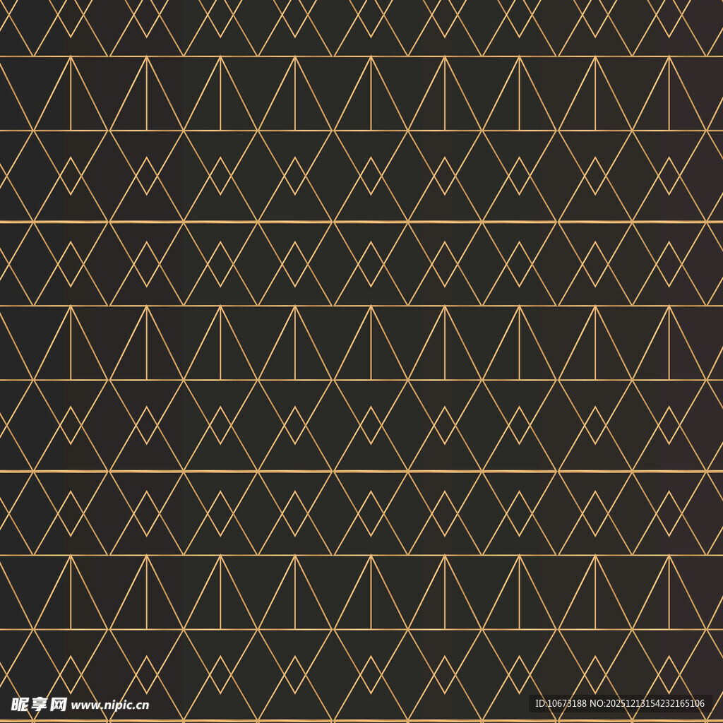 几何线条构成的黑金图案