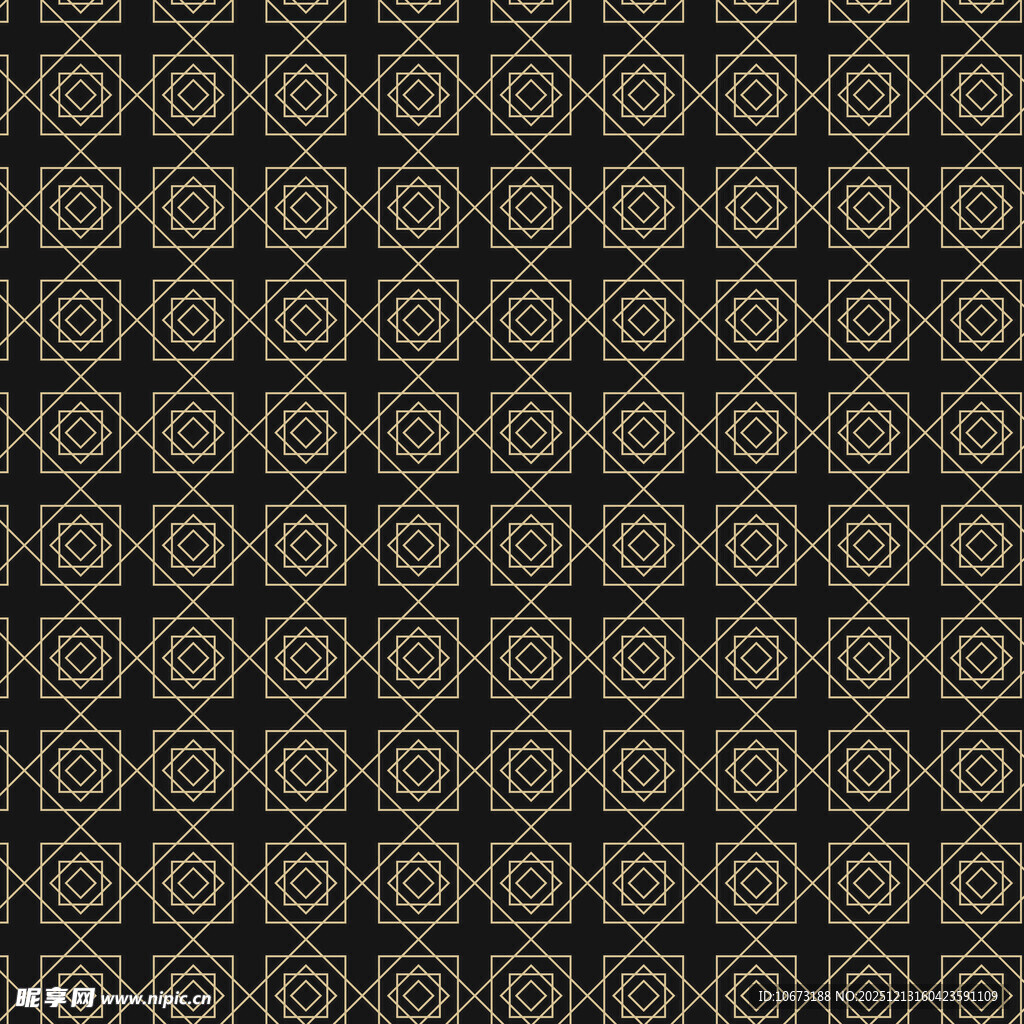 复古黑金几何图案纹理