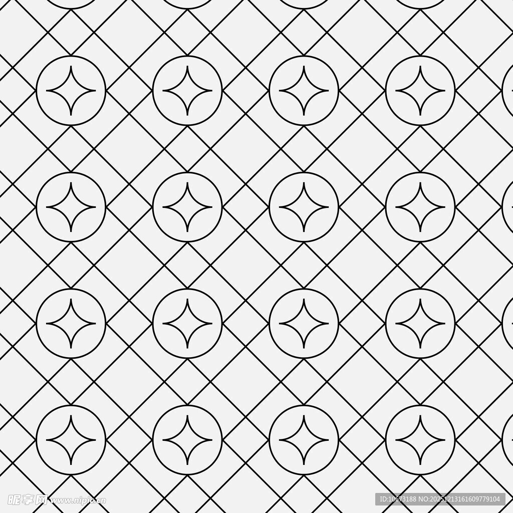 几何线条花纹图案设计