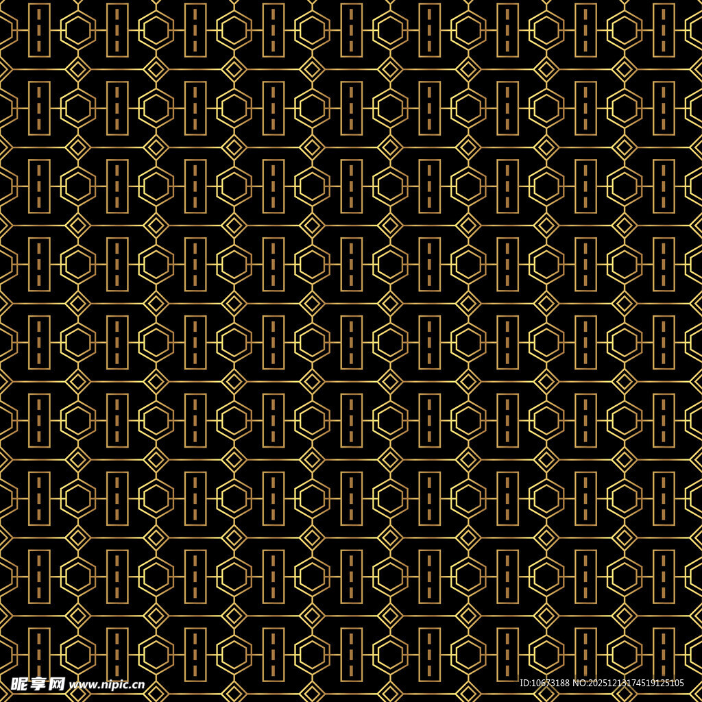 黑金几何图案纹理背景