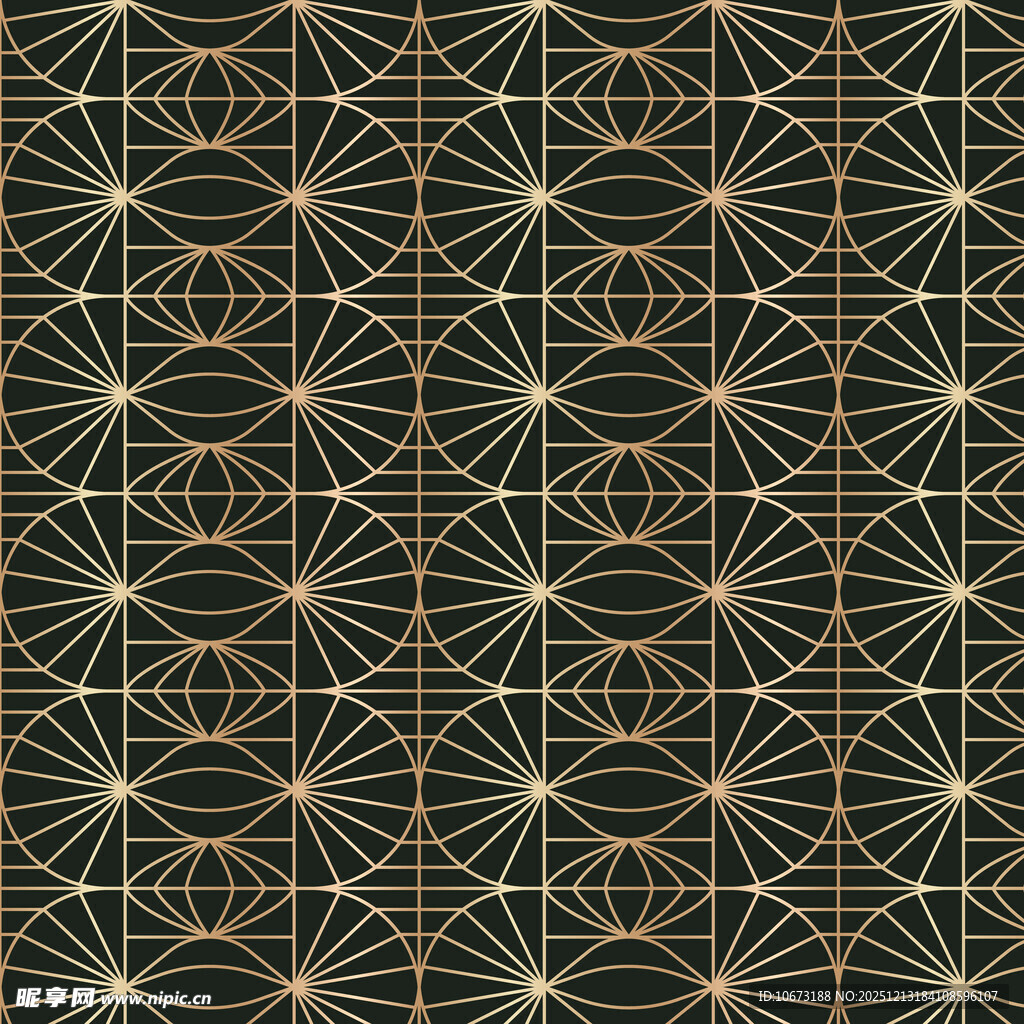 黑金几何图案 
