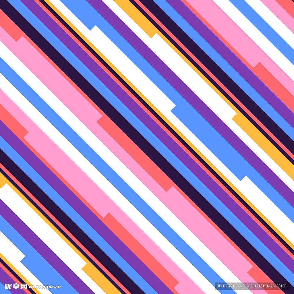 多彩条纹抽象图案背景