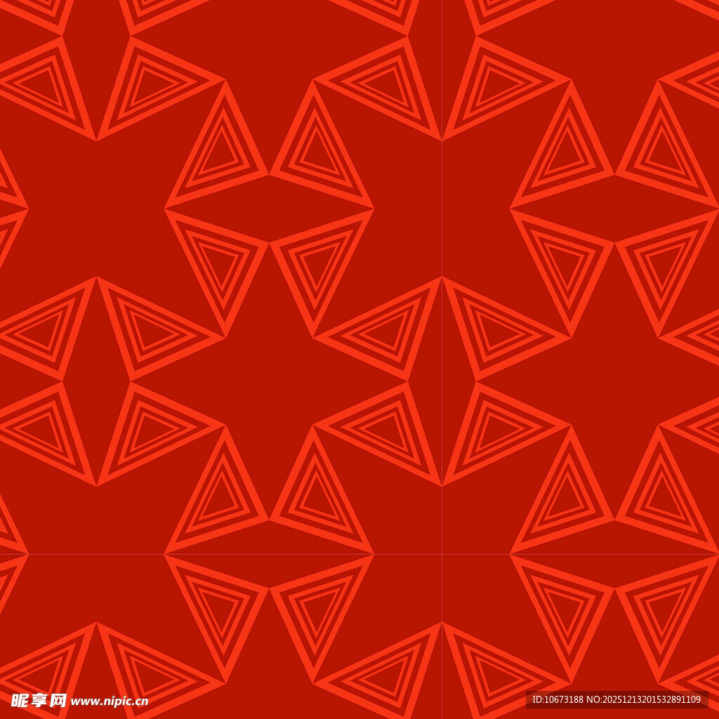 红色几何图案背景纹理