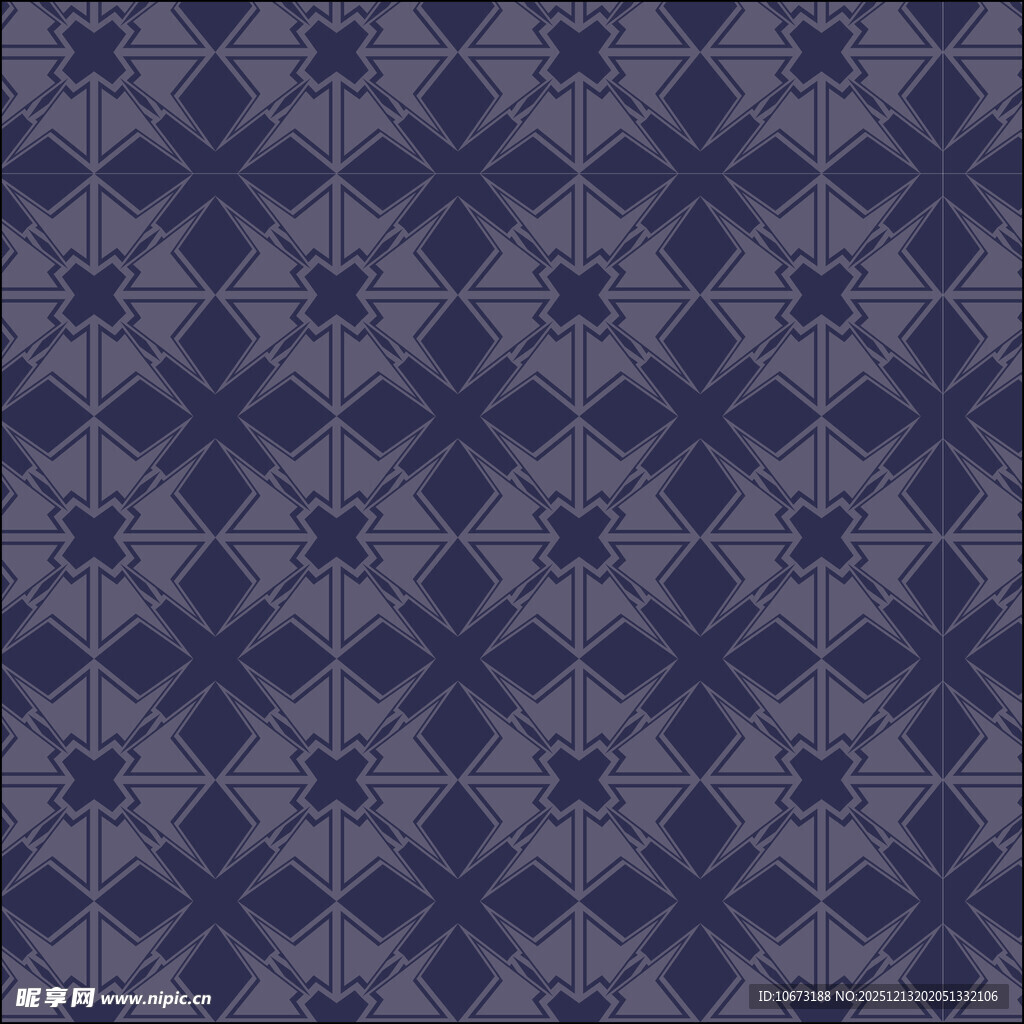 深蓝色几何花纹图案背景
