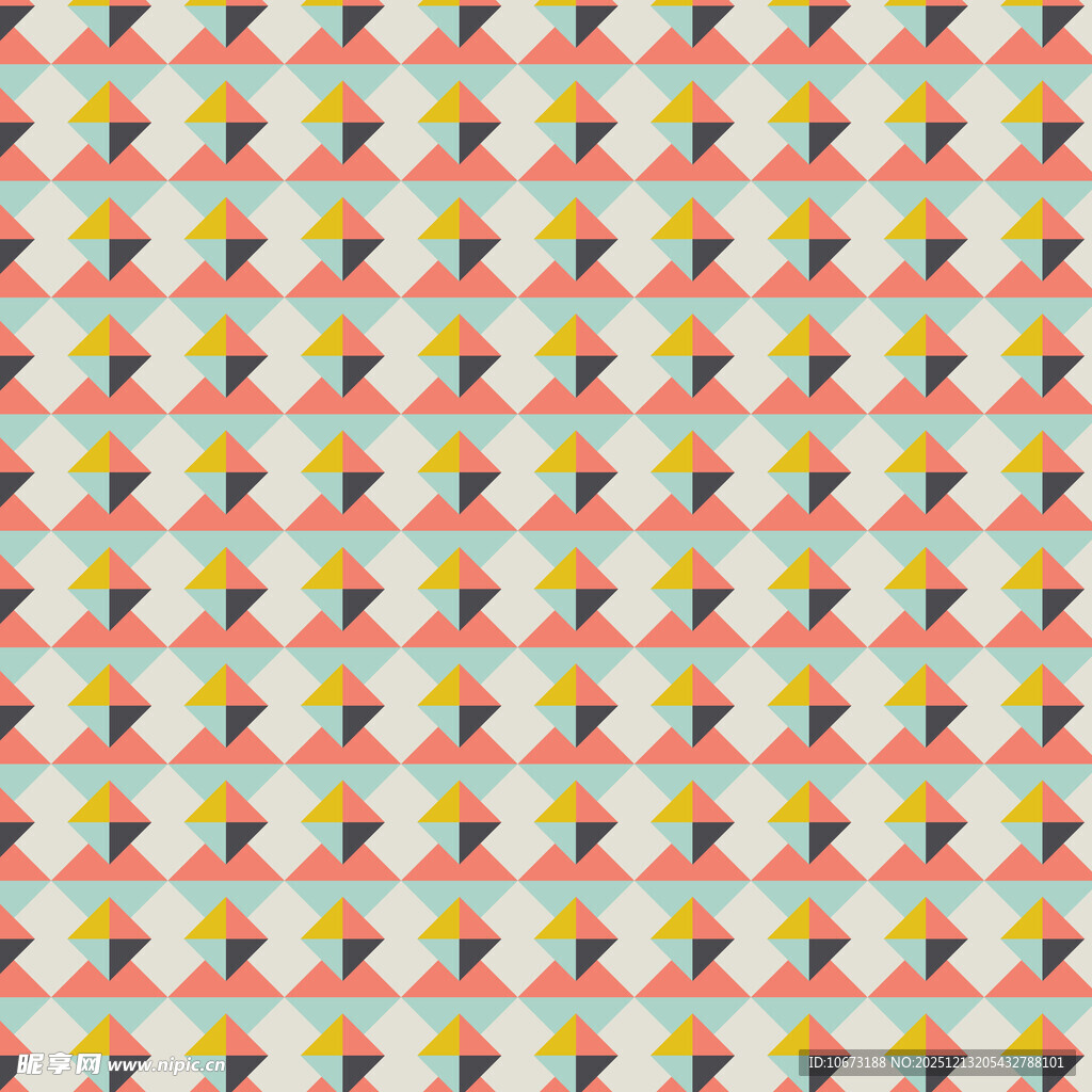 多彩几何图案无缝背景