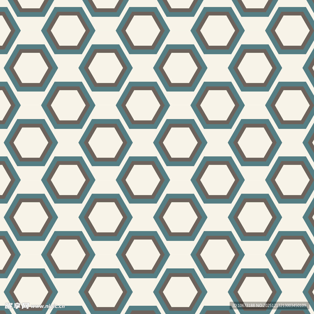 六边形几何图案背景纹理