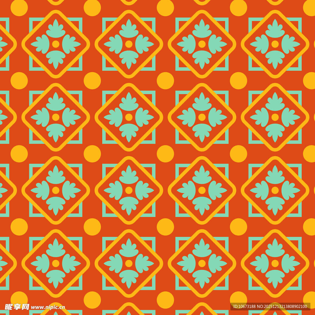 几何图案无缝花纹背景图