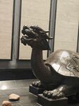 青铜龙首龟身雕塑摆件