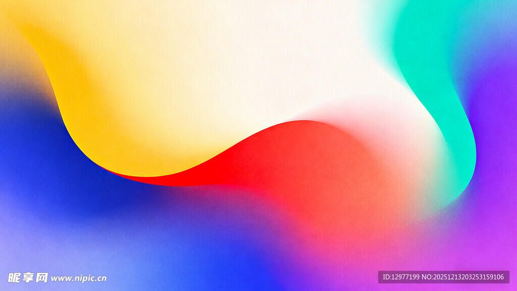 多彩流体渐变抽象背景图