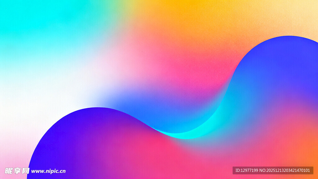 绚丽多彩流体渐变图案